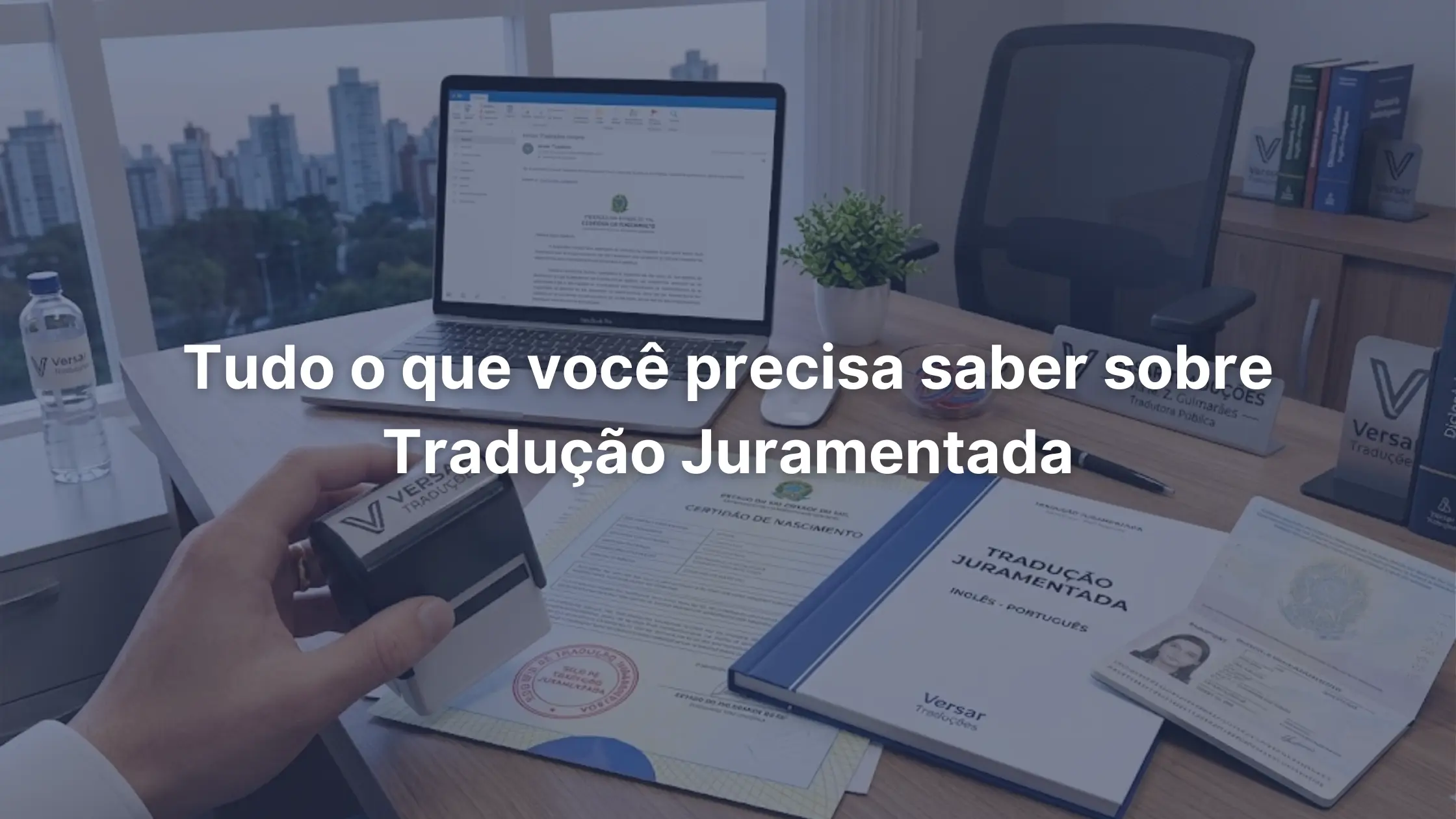 Imagem exemplo sobre o guia completo de tradução juramentada com documentos oficiais.