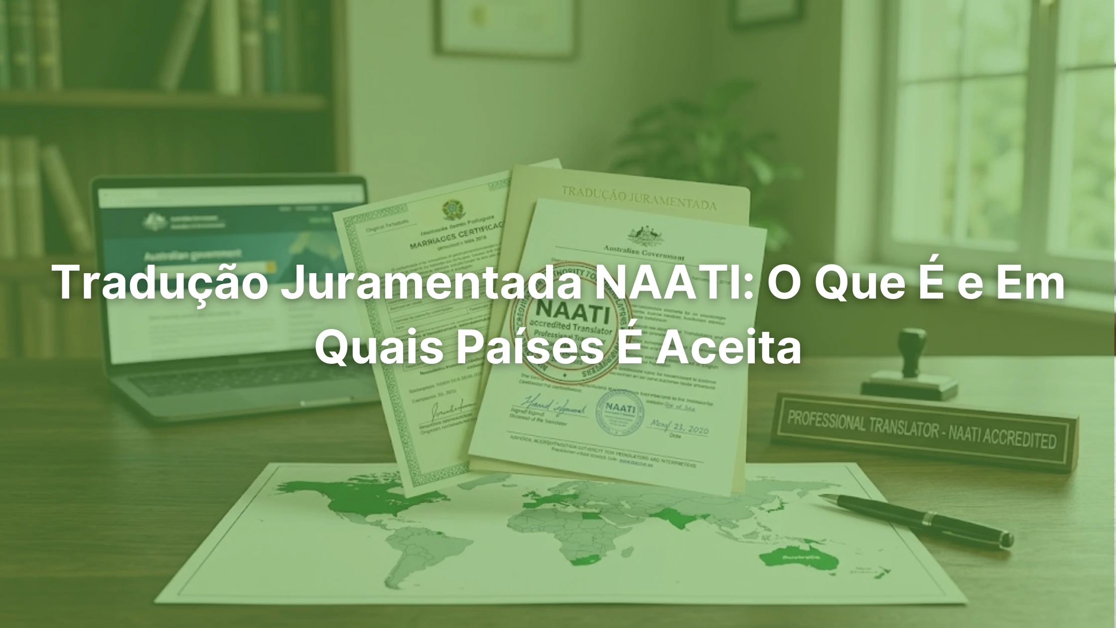 Tradução certificada NAATI para documentos de visto e universidade na Austrália