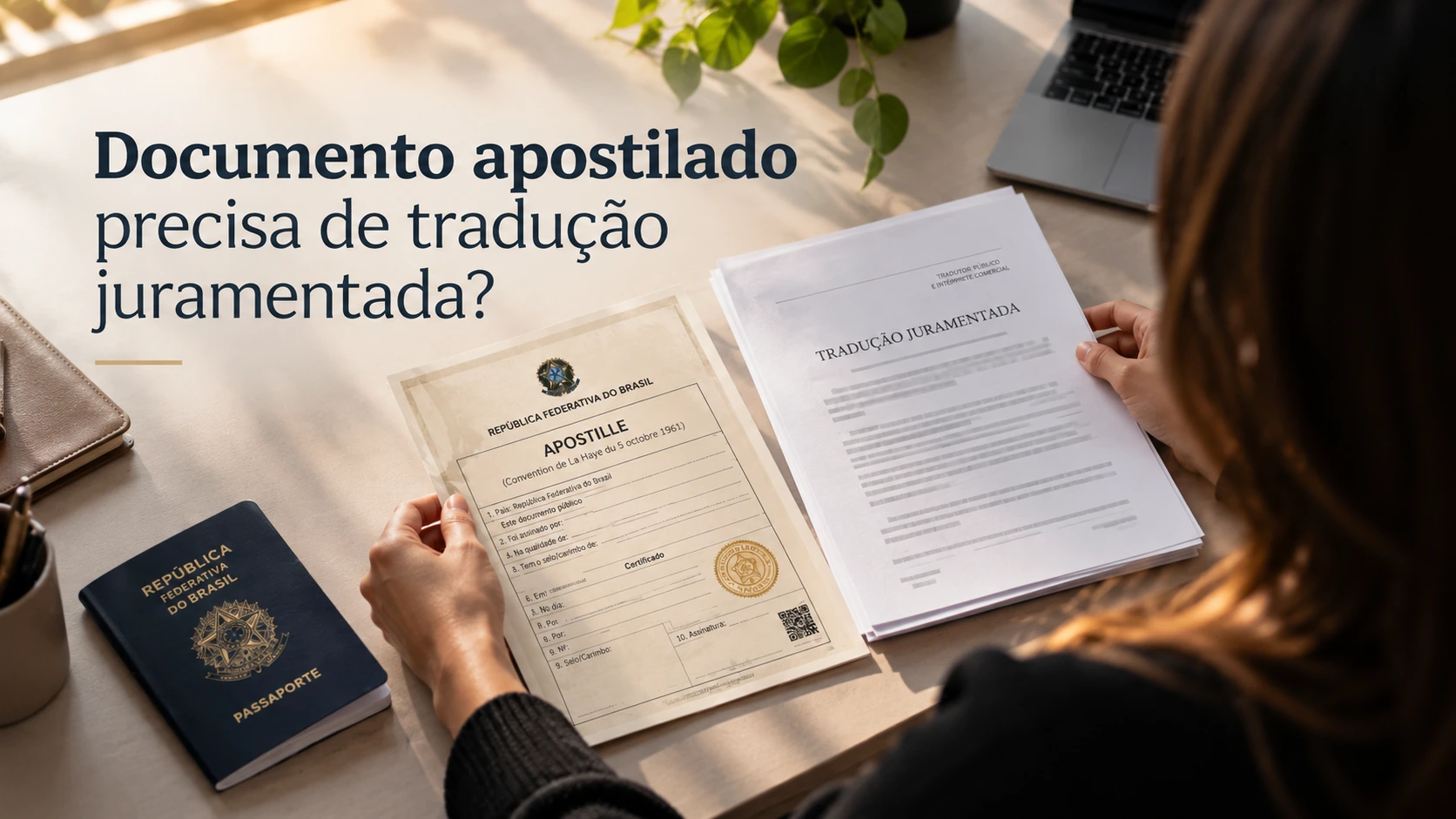 Documento apostilado precisa de tradução juramentada?